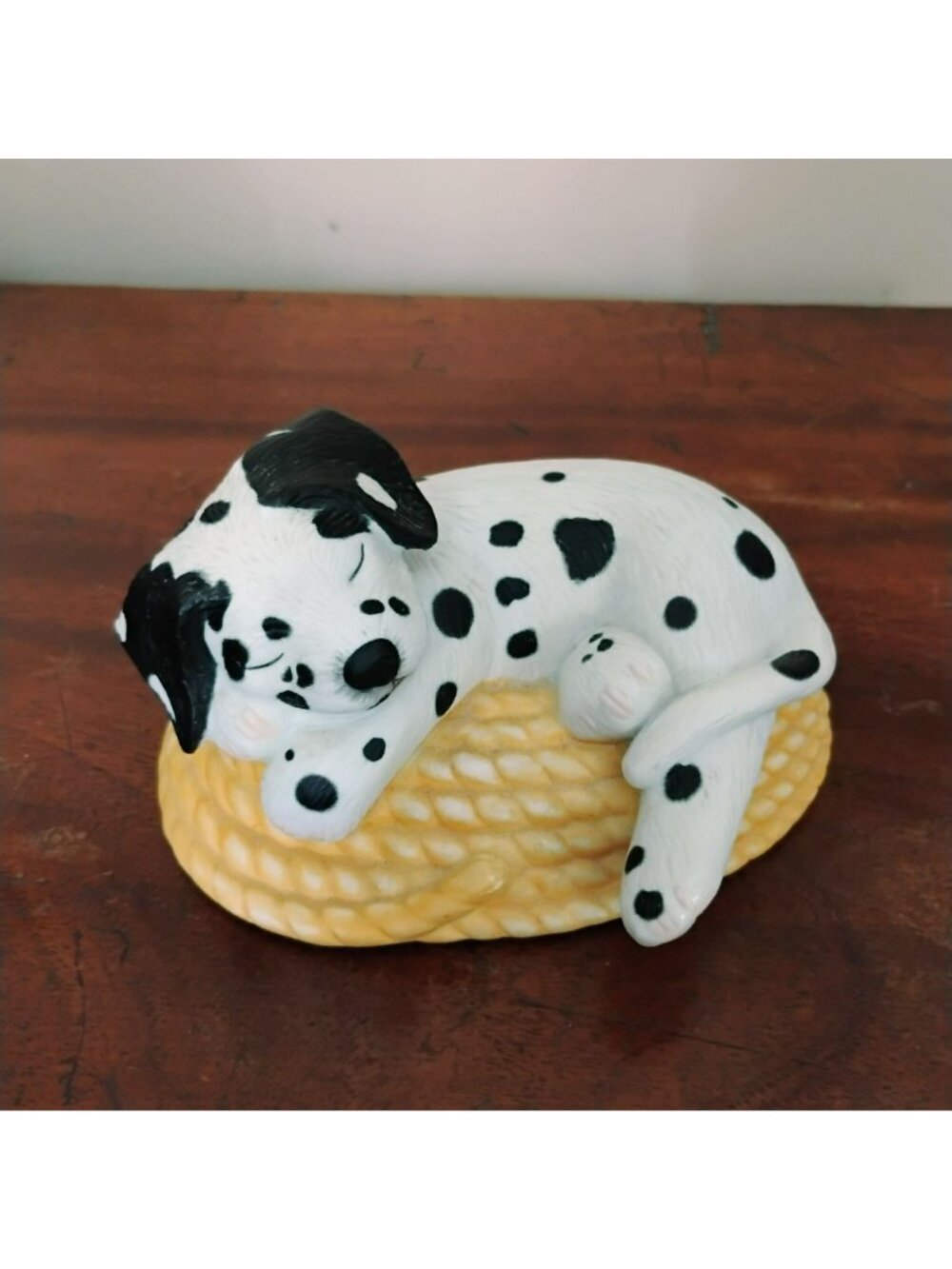 Vintage 1994 Princeton Gallery Dog Tired Dalmatian Puppy Porcelain Figurine - Picture 9 of 9